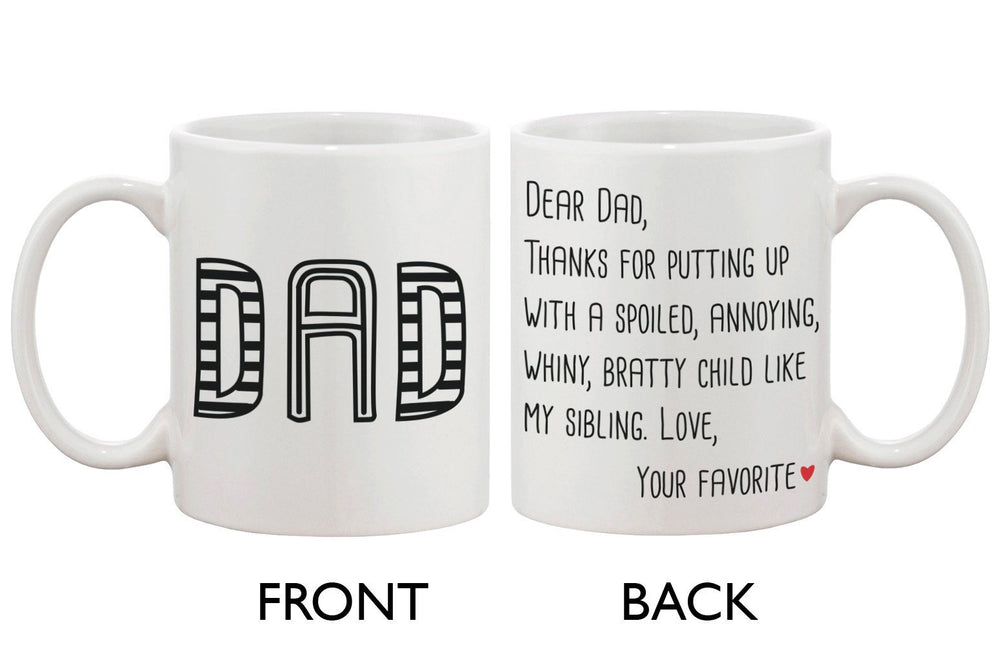 Father's Day Mug for Dad - From Your Favorite Child, Mug Gift for Father