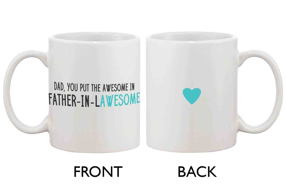 Funny Coffee Mug for Dad - Father-In-Lawesome, Father's Day Mug Cup Gift