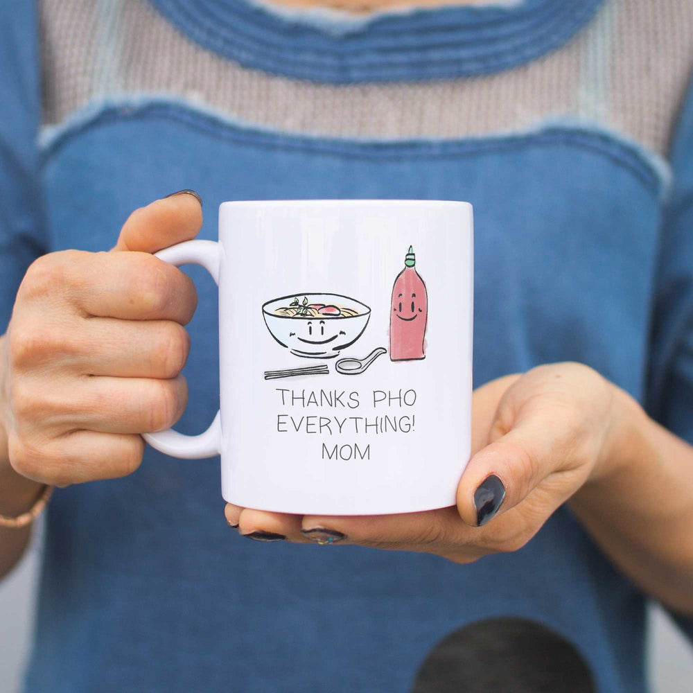 Mom Thanks Pho Everything Coffee Mug Cute Mother's Day Gift for Mommy