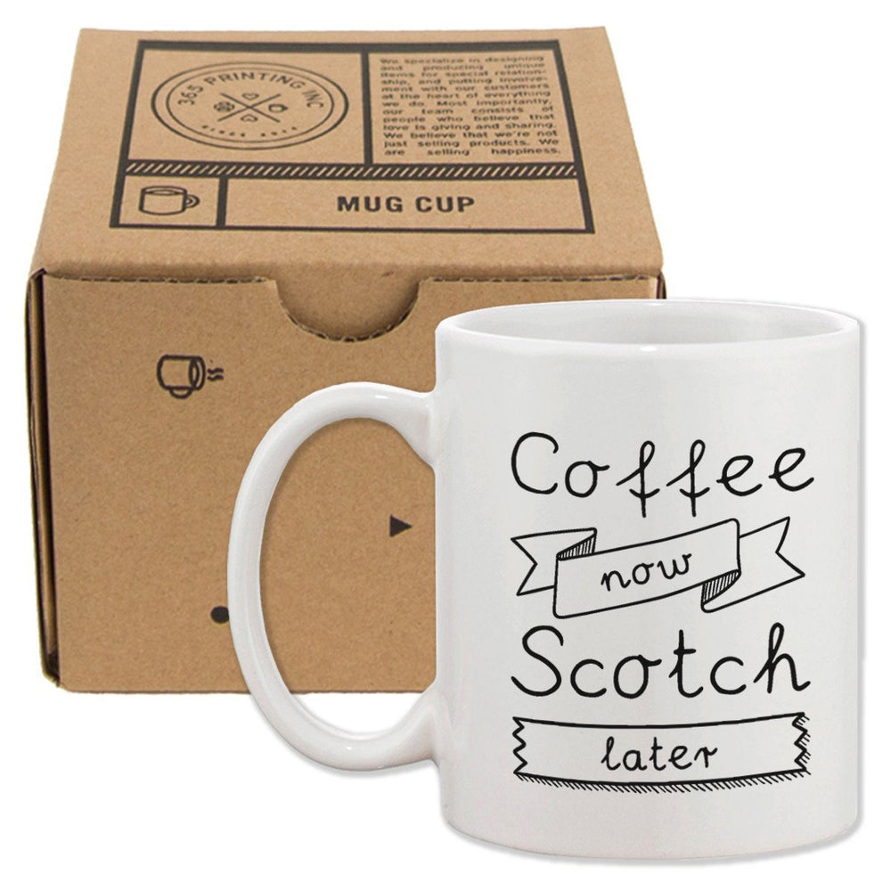 Coffee Now Scotch Later Coffee Mug -Father's Day Gift For Dad And Grandpa