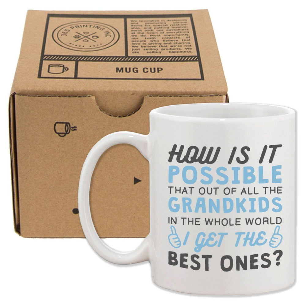 Best Grandkid In The Whole World Mug Cup Gifts to Grandpa For Father's Day