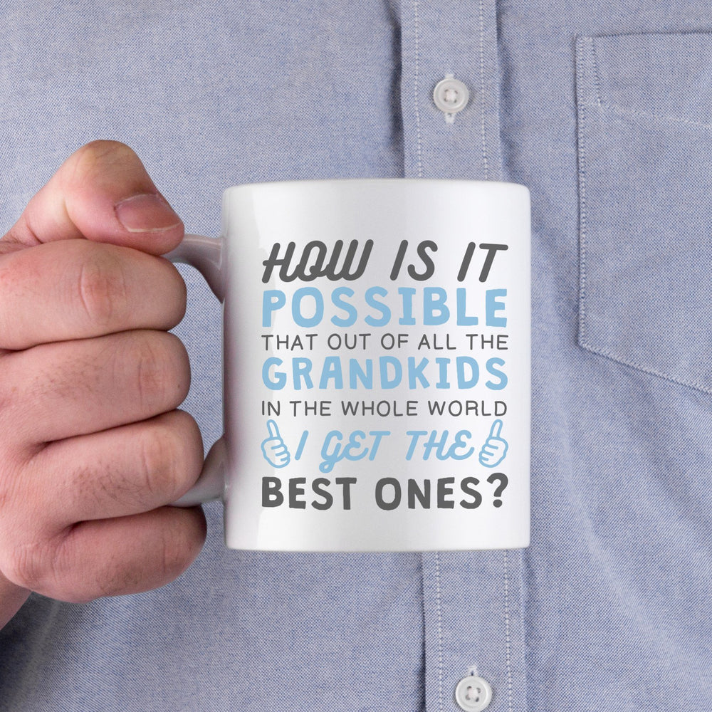 Best Grandkid In The Whole World Mug Cup Gifts to Grandpa For Father's Day