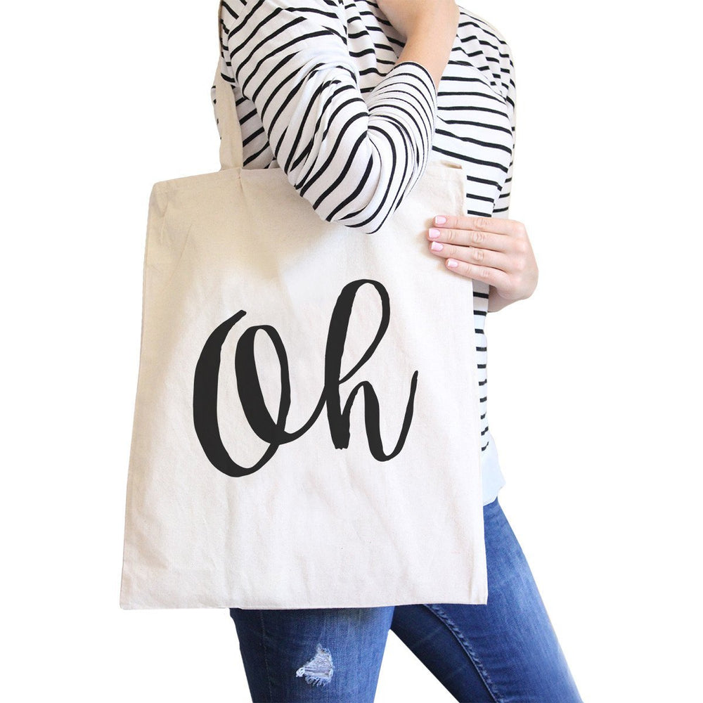 Oh Natural Canvas Bag Cute Calligraphy Eco Bags Gift For Students