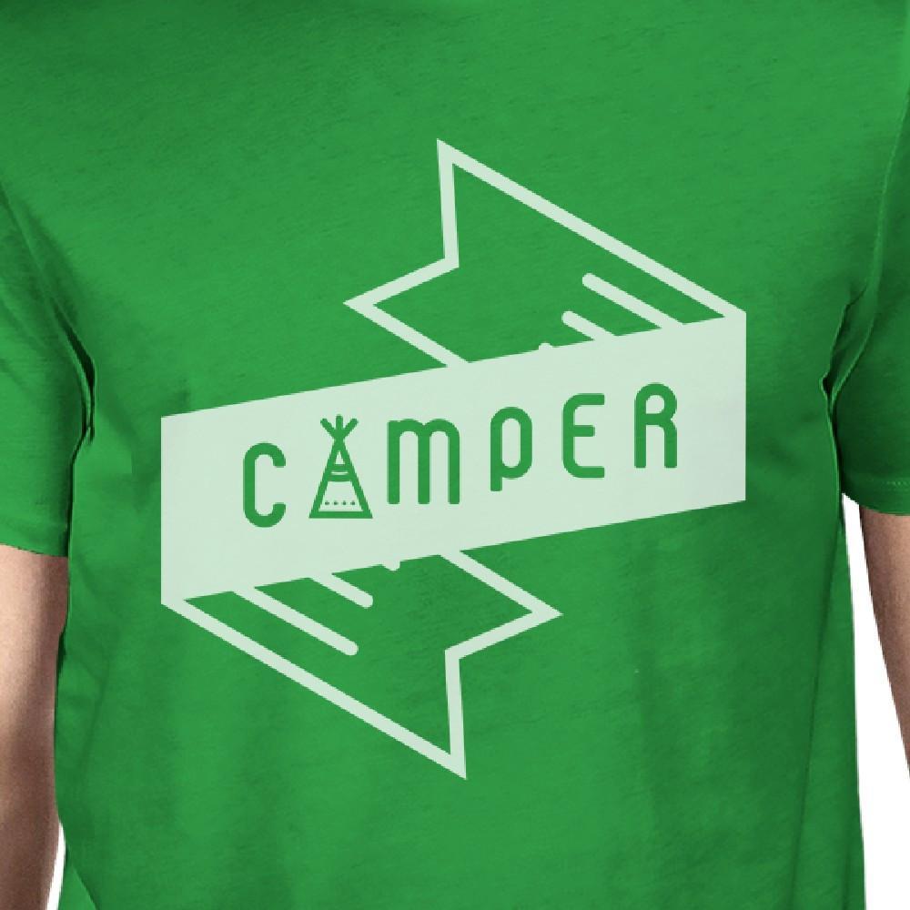 Camper Men's Green Cotton Unique Graphic T Shirt Summer Gift Idea