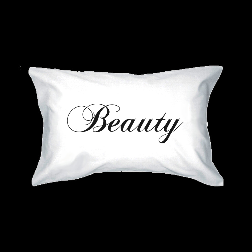 His and Hers Pillowcases- Beauty and the Beast Pillow Covers for Couples