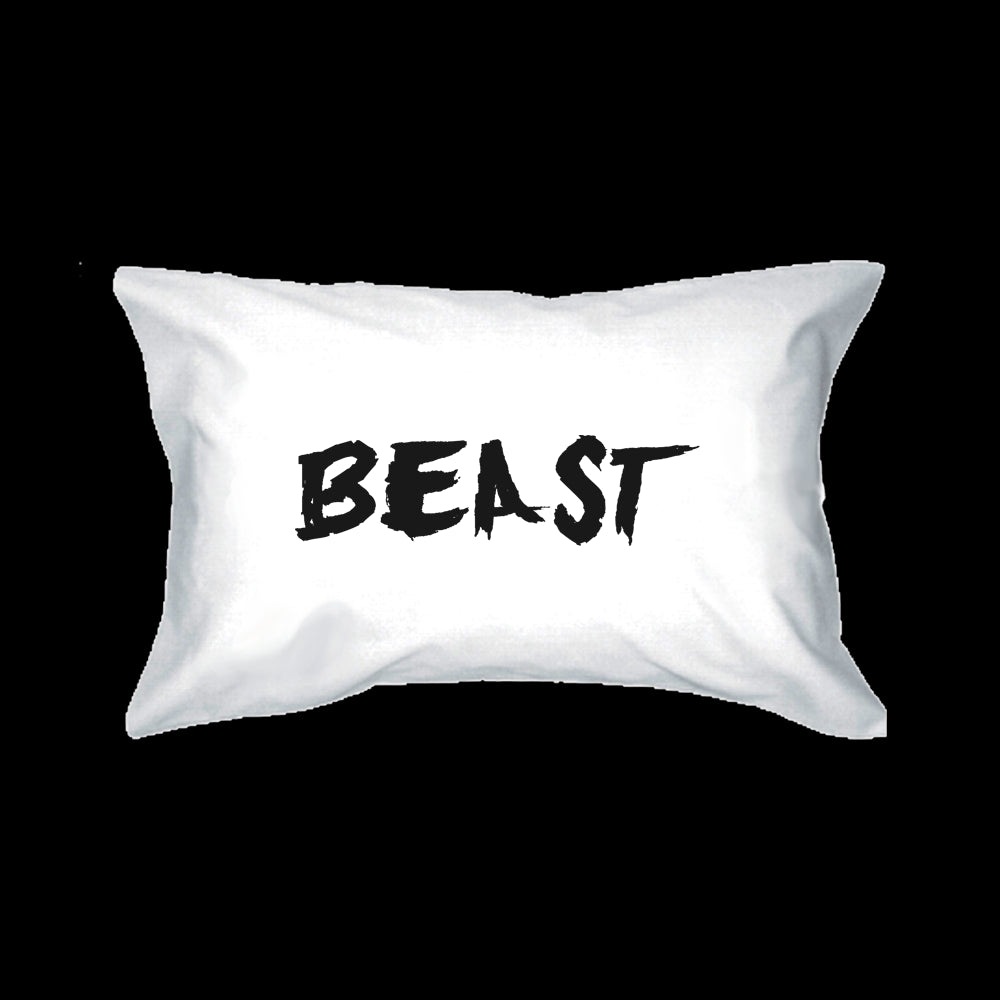 His and Hers Pillowcases- Beauty and the Beast Pillow Covers for Couples