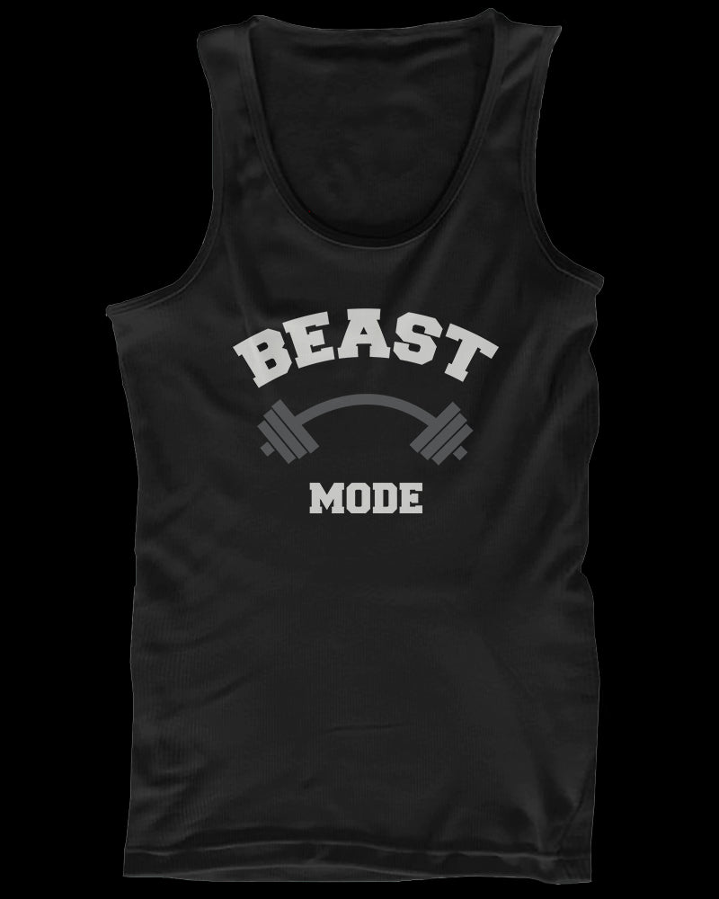 Beauty Mode and Beast Mode His and Her Matching Tank Tops for Couples